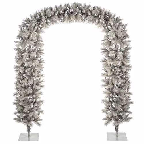 Premier Silver and Grey Christmas Tree Arch