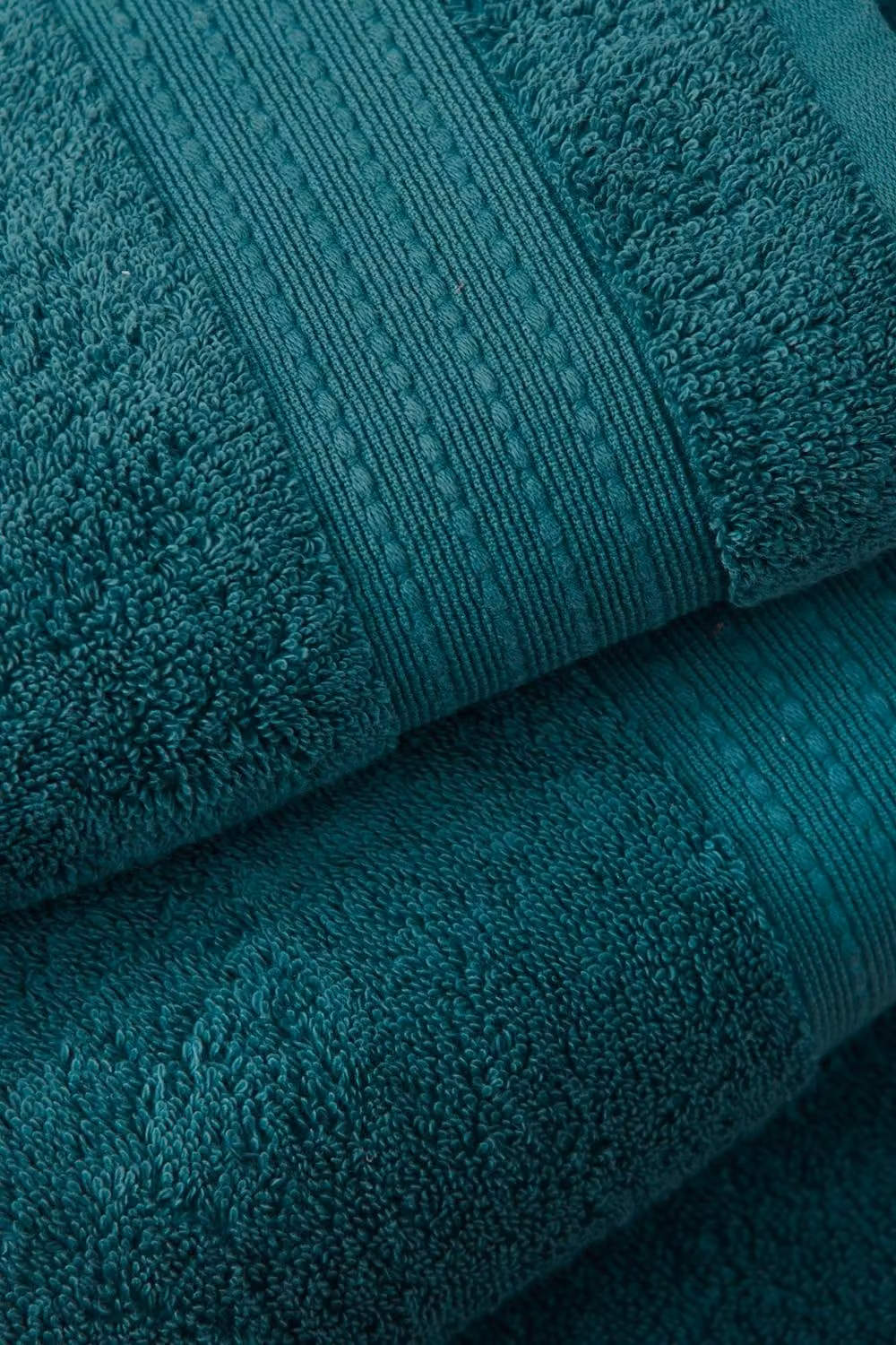 Bianca Supima Cotton Hand Towel in Teal Green, W: 50 cm, H: 90 cm – 2