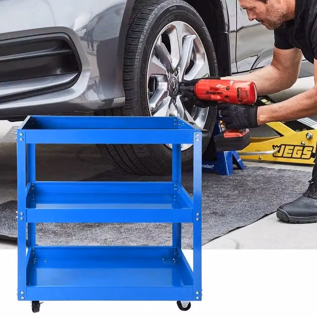 KORVIXA Heavy Duty Metal Tool Storage in Blue, W: 70 cm – 1