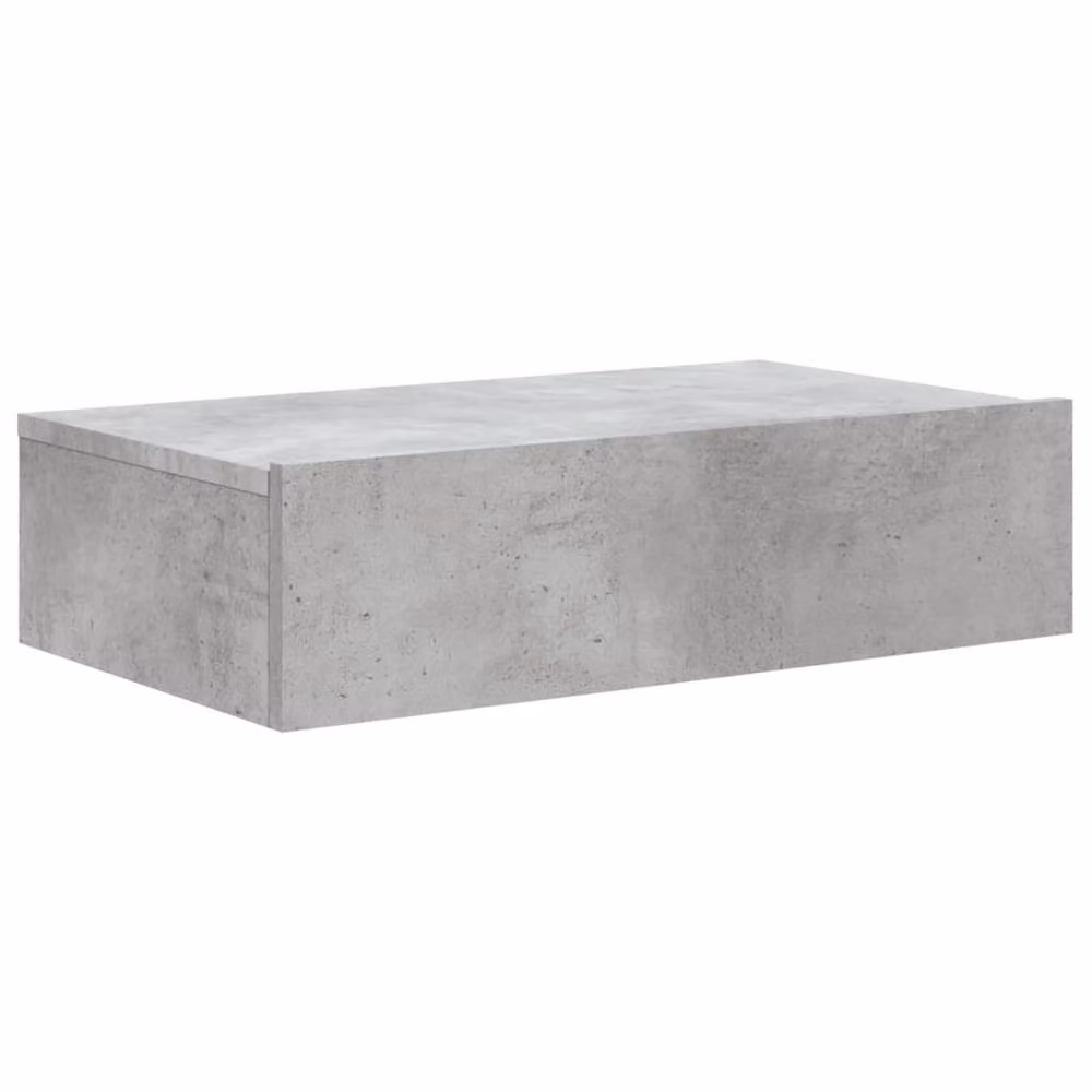 Berkfield Home Modern TV Cabinet with LED Lights in Concrete Grey, W: 60 cm, D: 35 cm, H: 15.5 cm – 3