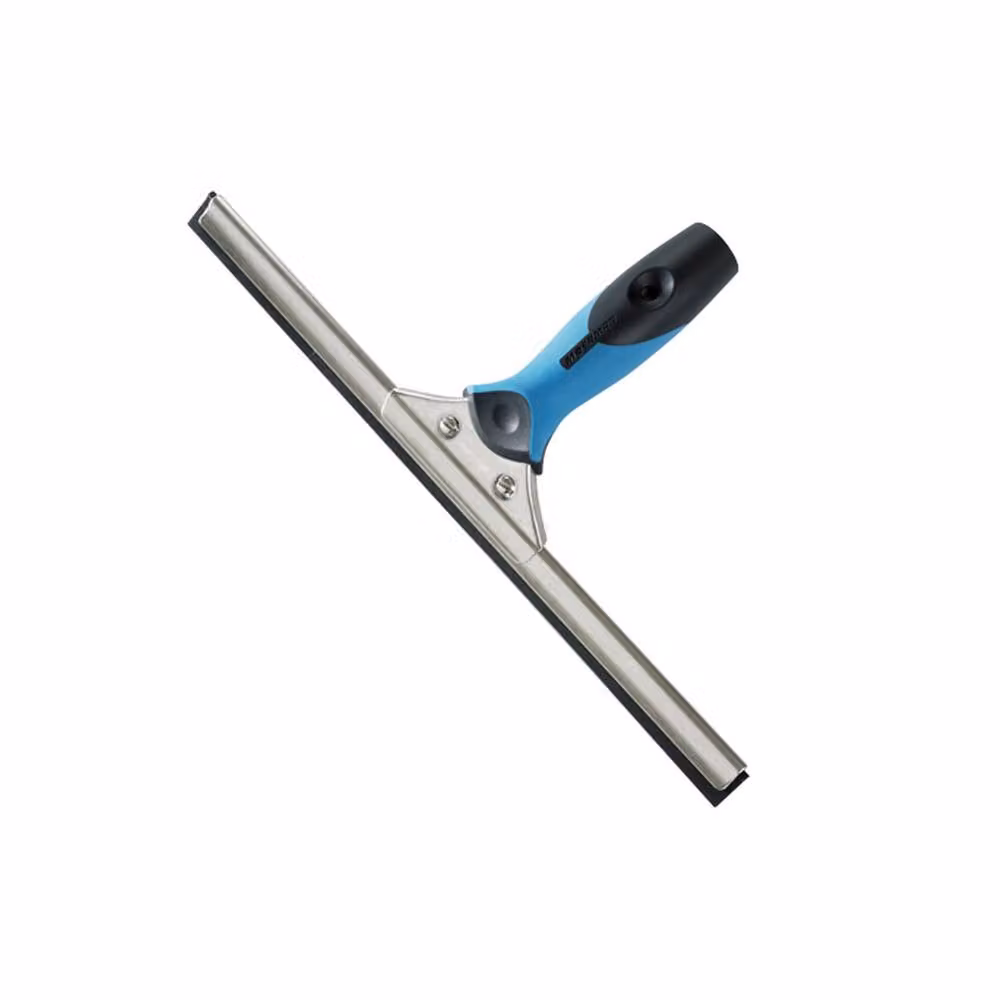 Moerman PRO Window Squeegee with Stainless Steel Grip and Scraper, Multicolour, 35 cm – 2