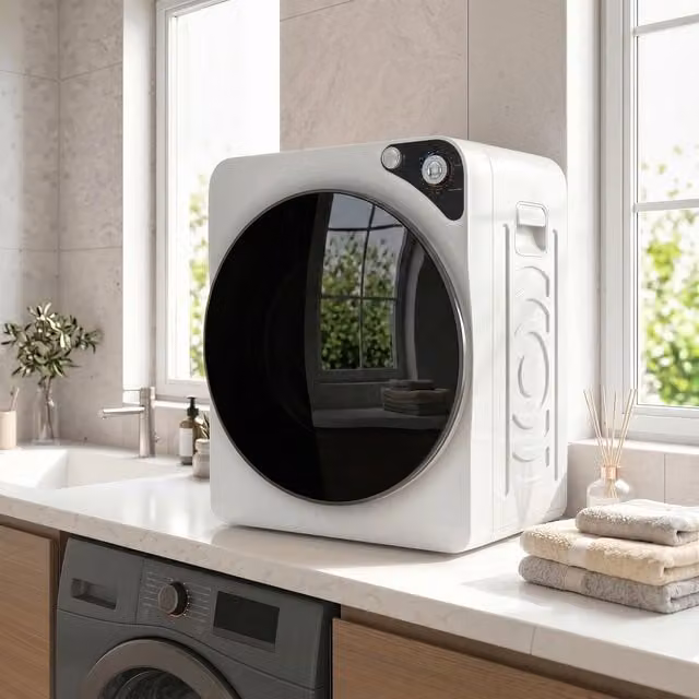 HOMCOM Compact Vented Tumble Dryer, 5kg Capacity, White