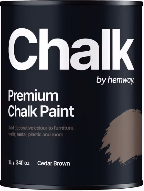 Hemway Chalk Paint Flat Matt in Cedar Brown, 1 l