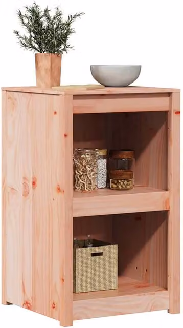 Berkfield Home Outdoor Kitchen Cabinet in Light Tan Solid Douglas Wood, W/D/H: 55 x 55 x 92 cm – 1