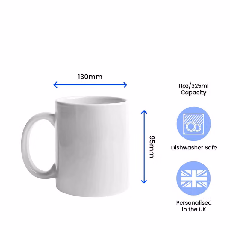 Uniqueful Personalised Console Controller Printed Ceramic Mug in White