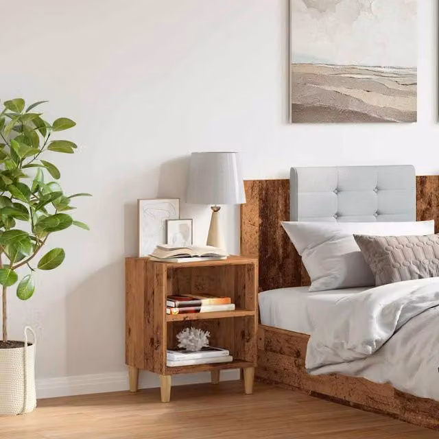 Berkfield Home Classic Bedside Cabinet in Brown, W/D/H: 40 x 30 x 50 cm – 1