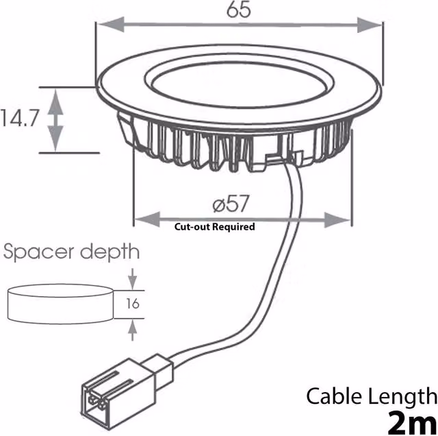 Loops 2-Pack Stainless Steel Round LED Under Cabinet Kitchen Lights with Driver Kit in Silver and Natural White