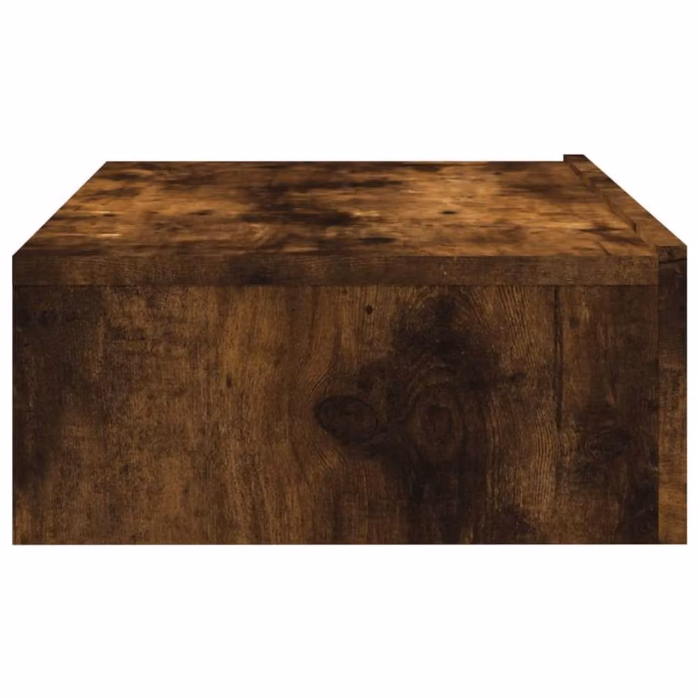 Berkfield Home Modern TV Cabinet with LED Lights in Smoked Oak Brown, W: 60 cm, D: 35 cm, H: 15.5 cm – 7