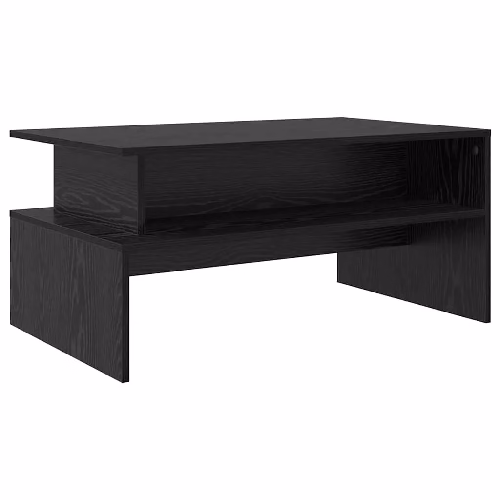 Berkfield Home Black Oak Coffee Table, W/D/H: 90 x 55 x 42.5 cm – 2