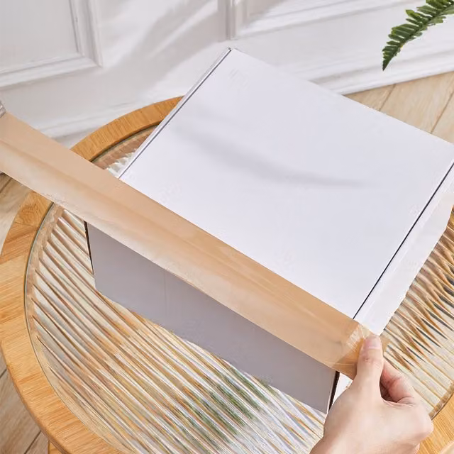 Livingandhome 6 Rolls of Brown and Transparent Packing Tape