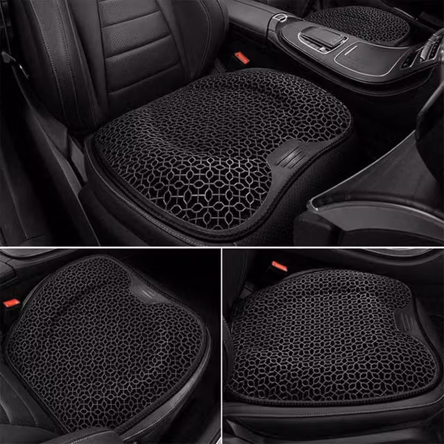 Quipulse Breathable Gel Honeycomb Cooling Seat Cushion in Black – 1