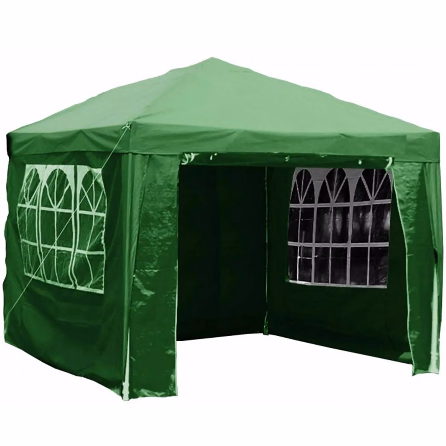 Gr8 Garden Green Gazebo Tent with Removable Sides, W: 300 cm, D: 300 cm, H: 245 cm – 6