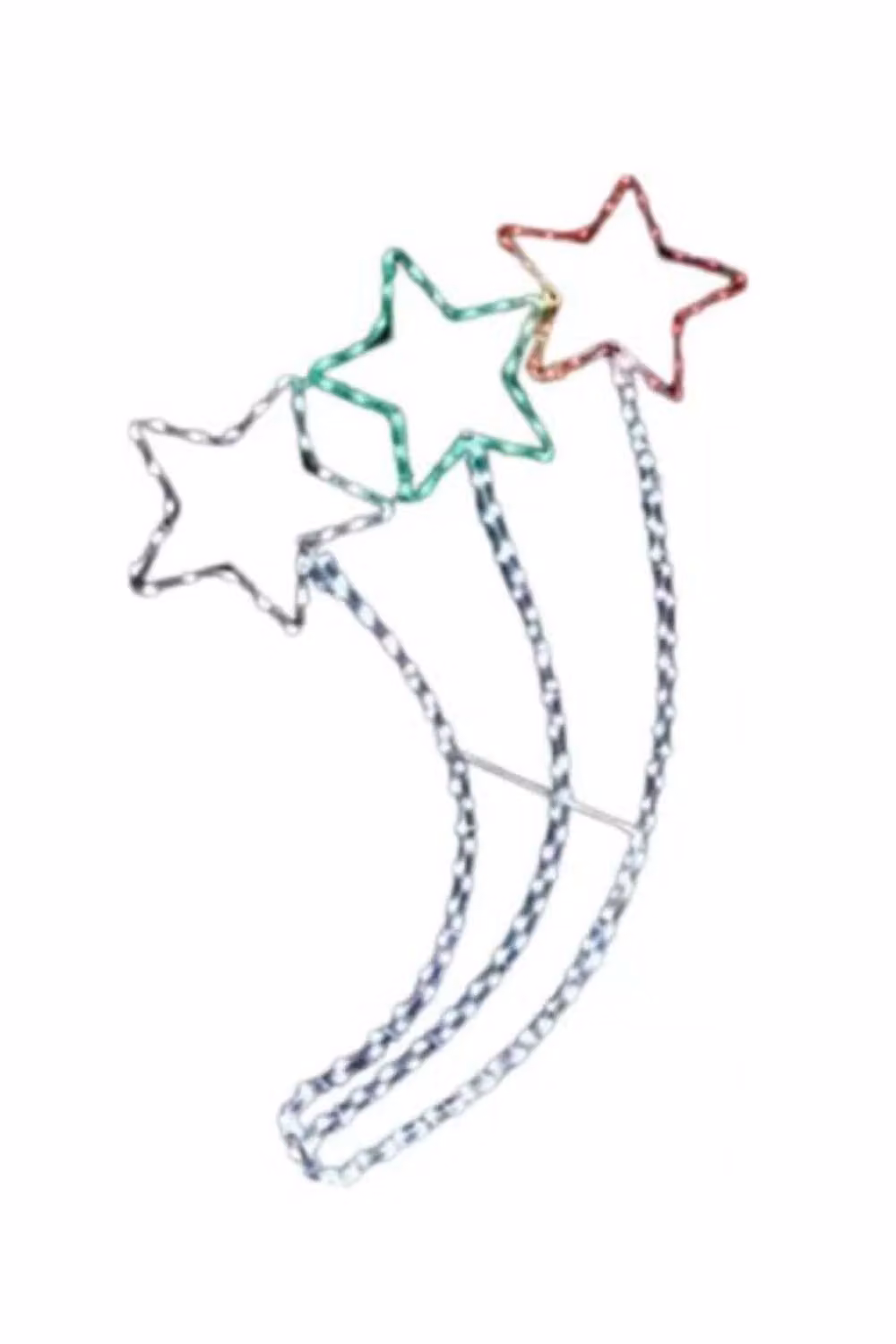 Marco Paul LED Shooting Star Christmas Rope Light Decoration in Warm White and Multicolour – 3