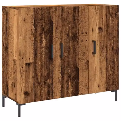 vidaXL Modern Sideboard in Old Wood Brown, W/D/H: 90 x 34 x 80 cm