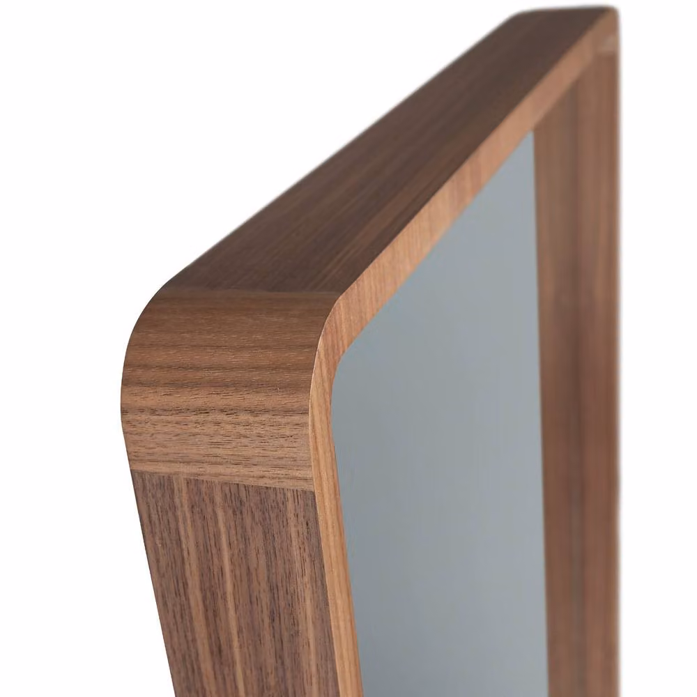 Angel Cerda Modern Rectangular Wall Mirror in Brown, W: 60 cm, H: 190 cm – 4