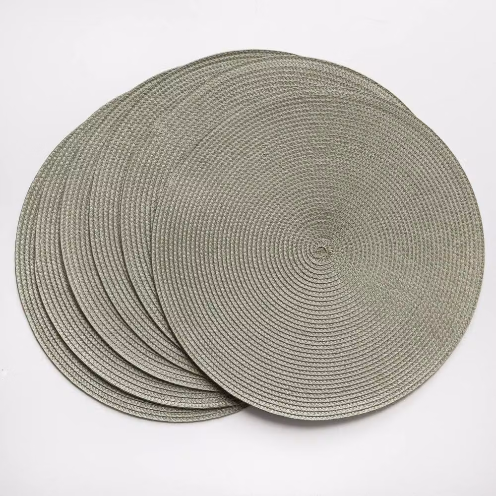 D-C-Fix Wipe Clean Woven Round Placemats in Green Tea – 2