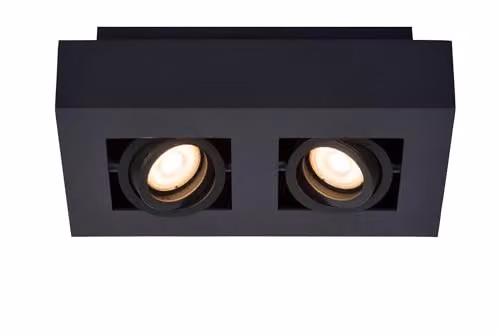 Lucide Xirax Dimmable LED Ceiling Spotlight in Black with GU10 Fitting – 1