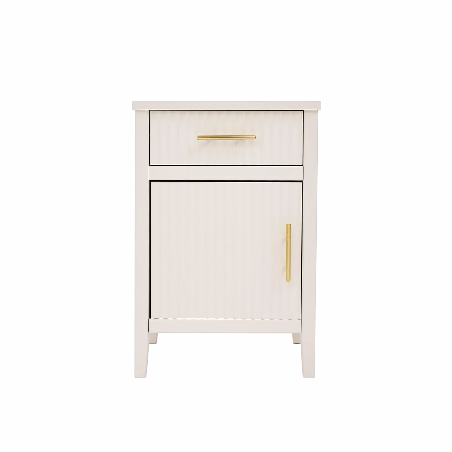 Cabinet Bits Monti White Modern Bedside Table with 1 Drawer and 1 Door – 2