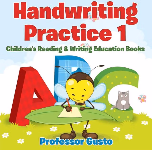 Professor Gusto Handwriting Practice 1 Multicolour Children's Reading and Writing Education Paper Book