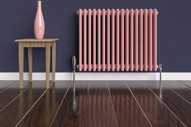 Lux Heat Horizontal 3 Column Steel Radiator in Pastel Pink, W: 60.0 cm, H: 78.5 cm