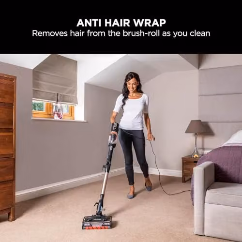 Shark HZ500UKT Corded Stick Vacuum Cleaner with Anti-Tangle Roller and LED Headlights in Gold – 2