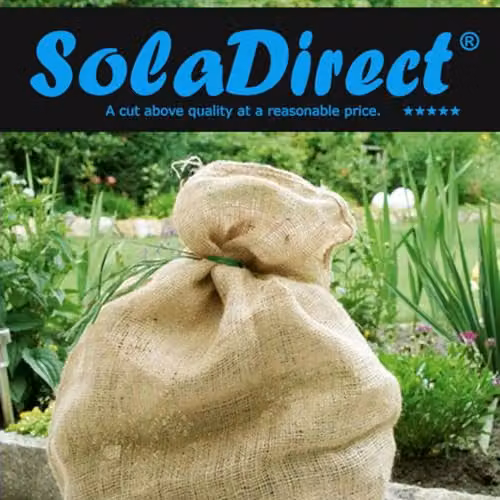SolaDirect Pack of 50 Natural Beige Jute Hessian Sacks, W/H: 60 x 100 cm – 2