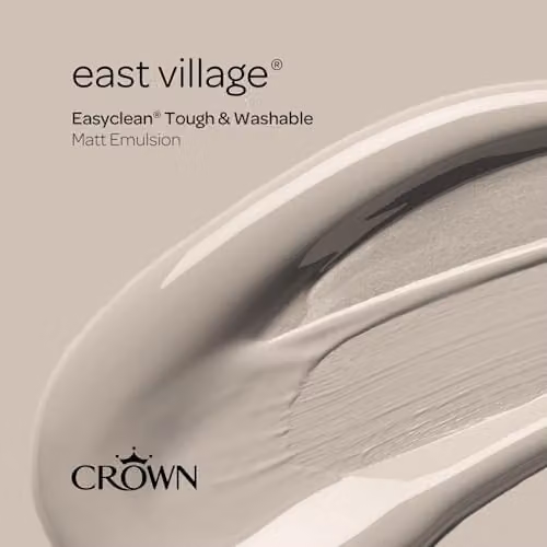 Crown Easyclean Mocha Coffee Matt Emulsion Wall Paint, Brown and Beige, 2.5L – 3