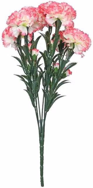 Kingsbury Gifts Pink Artificial Carnation Bunch, Height: 48 cm