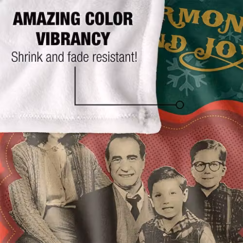 Warner Bros. A Christmas Story Christmas Card Super Soft Fleece Throw Blanket, Multicolour, W/D/H: 91 x 1 x 147 cm – 3
