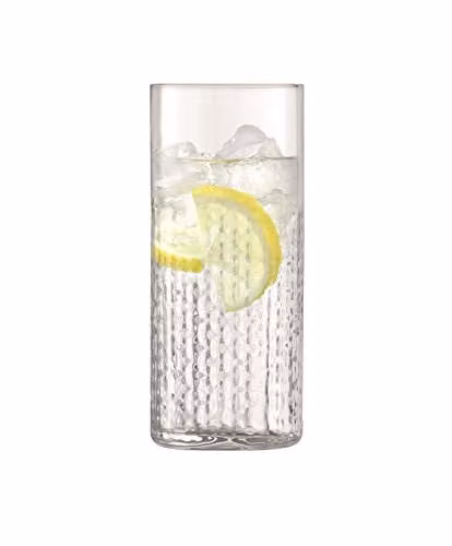 LSA International Wicker Highball Tumbler, Clear, 400 ml