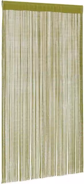 Berkfield Home Green String Curtains, 2 Pack, W: 140 cm, H: 250 cm