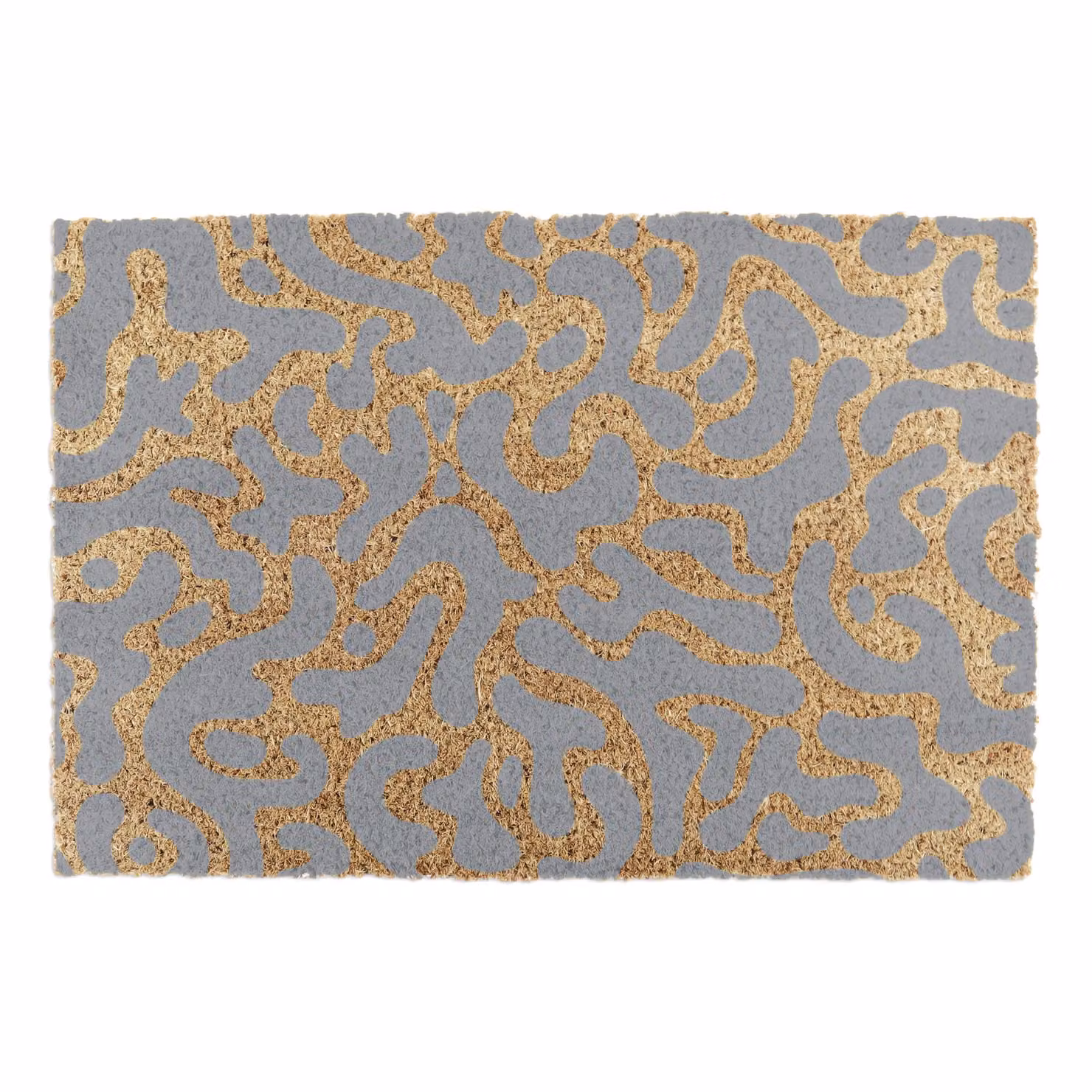 Artsy Mats Grey Abstract Blobs Pattern Doormat, W: 60 cm, D: 40 cm – 3