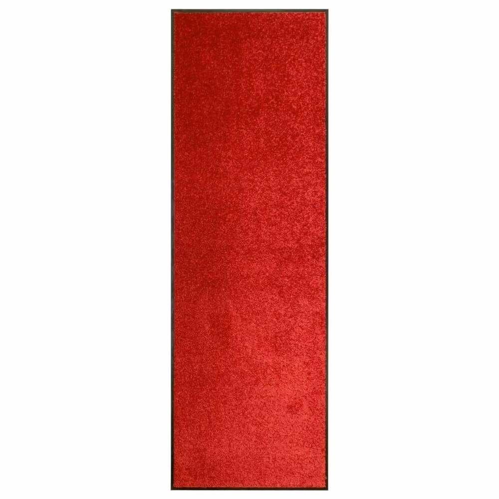 Berkfield Home Washable Non-Slip Red Doormat W: 60 cm, L: 180 cm – 2