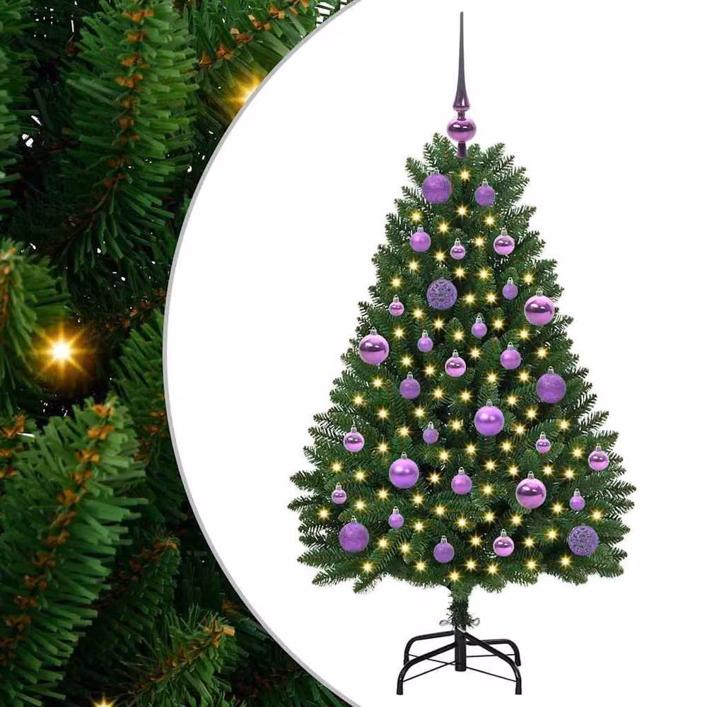 Berkfield Home Artificial Green Christmas Tree with Stand, Height: 120 cm – 2