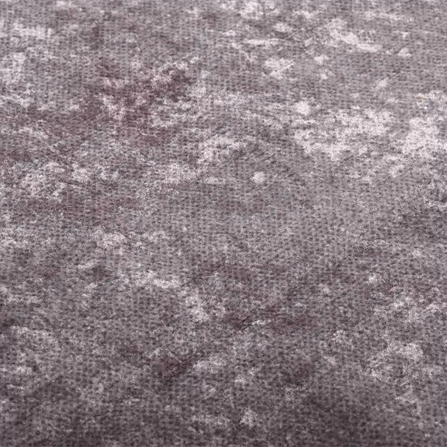 Berkfield Home Washable Grey Round Anti Slip Polyester Rug W: 160 cm, D: 230 cm