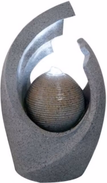 Altico Simple Serenity Spring Solar Powered Stone Water Feature in Grey