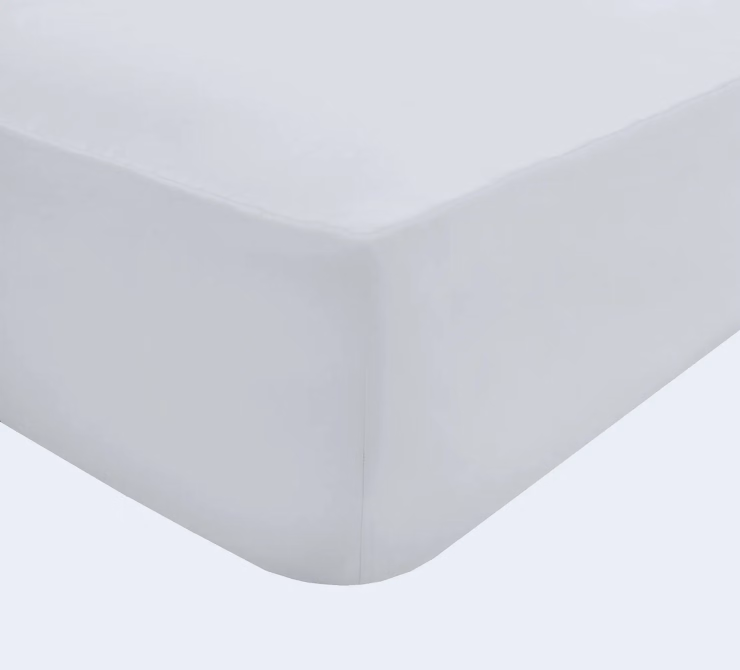 Smart Living Luxury Single 100% Cotton Fitted Sheet in White, W/D/H: 90 x 200 x 35 cm – 2