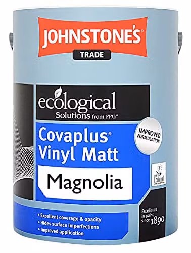 Johnstone's Covaplus Matt Magnolia Paint, 5 l