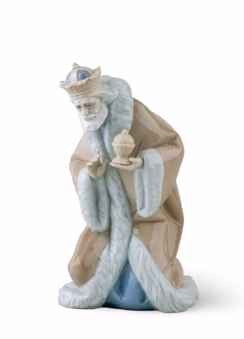 Lladró King Melchior Nativity Figurine II Multicolour Porcelain