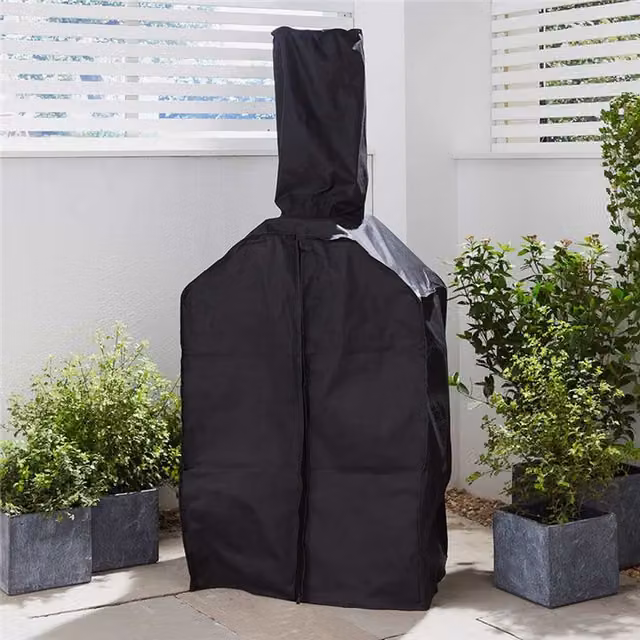 BillyOh Heavy Duty Black Weather Cover for Outdoor Smoker and Pizza Oven