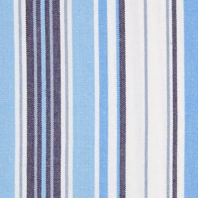 Homescapes Blue Stripe Pure Cotton Fabric, Width: 150 cm