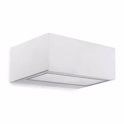 Netlighting Nemesis Outdoor LED Up Down Wall Light, White, H: 17 cm, W: 7 cm, D: 7 cm, 10.5W, 2700K, IP65