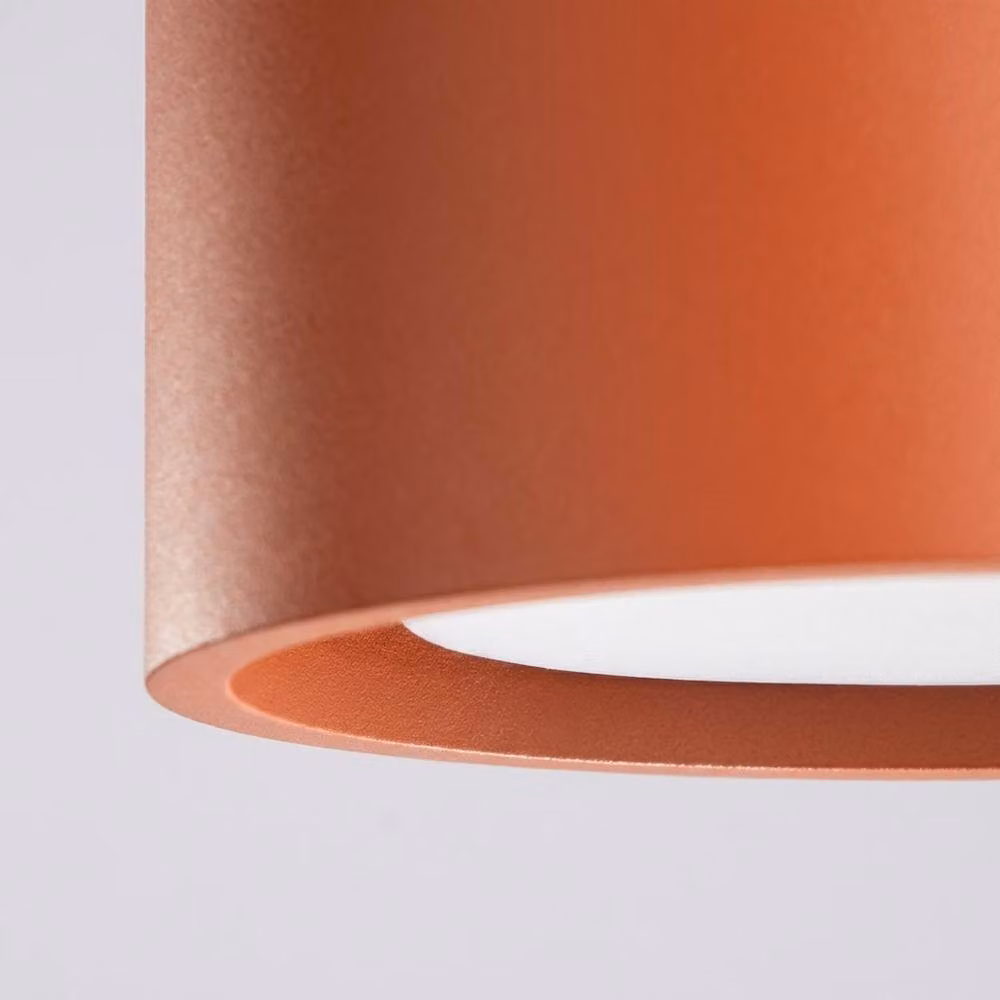 Sollux Lighting minimalist round ceramic ceiling lamp in Terracotta, W/D/H: 6 x 10 x 10 cm – 3