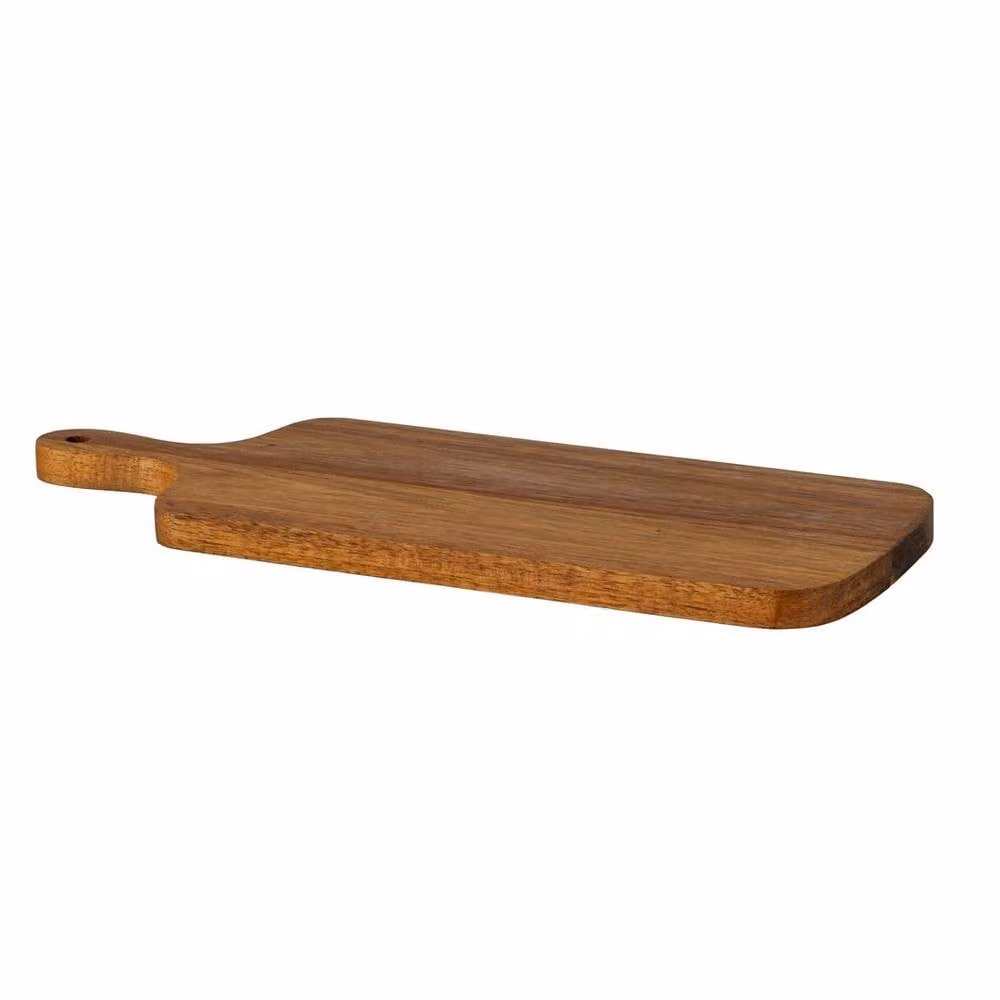 Lemon Pavilion Furniture and Decor Small Rectangular Acacia Wood Serving Board, Brown, W: 36 cm, L: 14 cm, H: 1 cm – 3