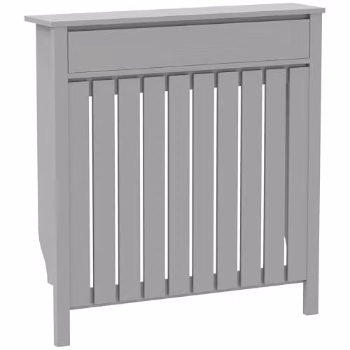 HOMCOM Radiator Cover with Drawer in Grey, W/D/H: 88.5 x 19 x 93 cm – 1