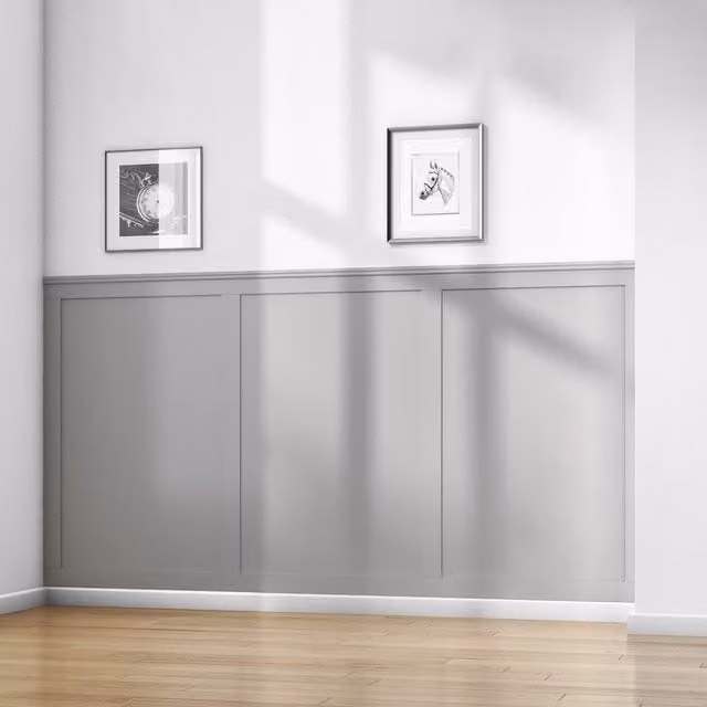 Cheshire Mouldings WPKT2 MDF Modern Wall Panelling Kit, Natural Wood Look, H x W x D: 2000 x 63 x 9 mm