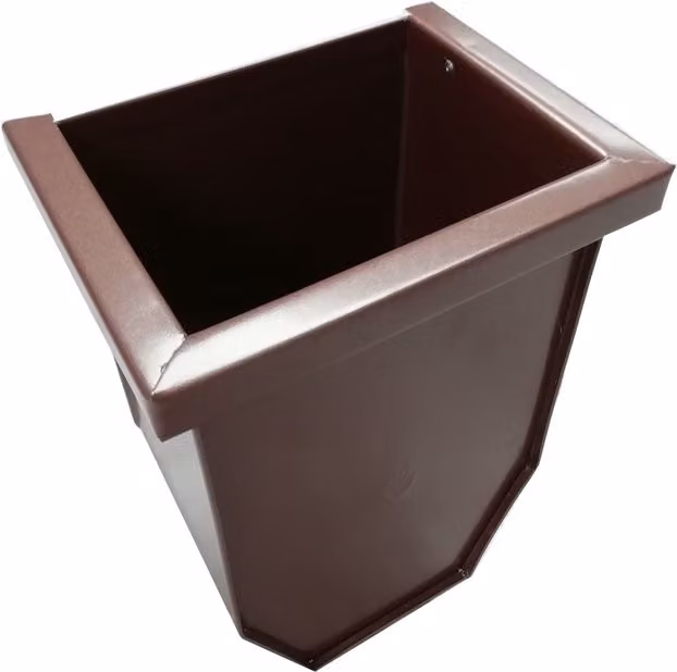 Galeco Galvanised Steel Gutter Hopper for 87mm Outlet in Copper Effect