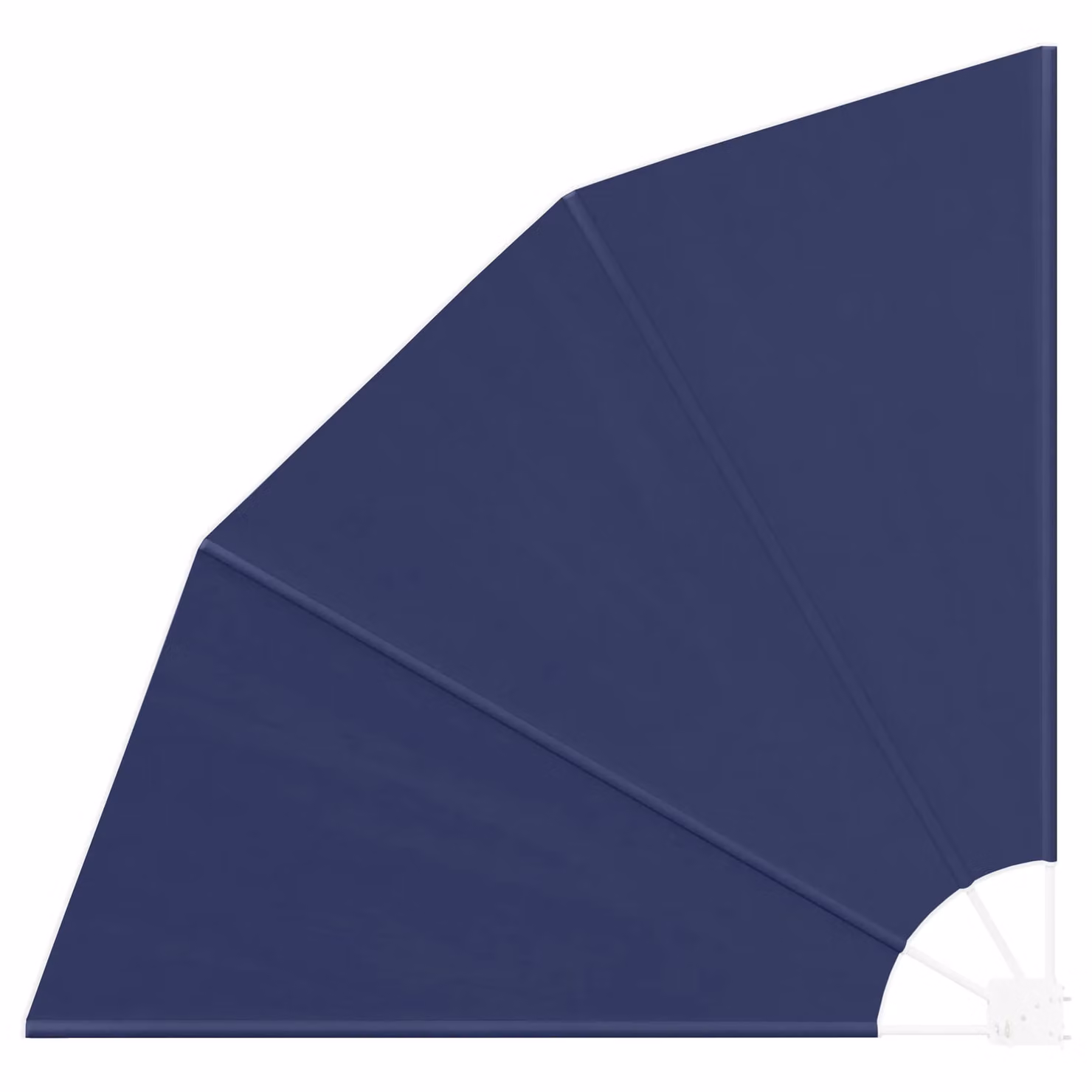 Berkfield Home Navy Blue Folding Balcony Privacy Screen, W/D/H: 140 x 140 x 140 cm – 2