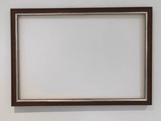 Benjamin Tate Design LTD Modern Rectangular Step Mirror in Brown and Silver, Width: 93 cm