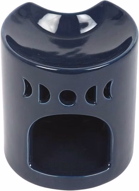 Something Different Crescent Moon Ceramic Oil Burner in Blue